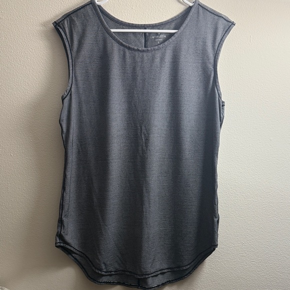 Athleta Charcoal Muscle Tee - Picture 1 of 3
